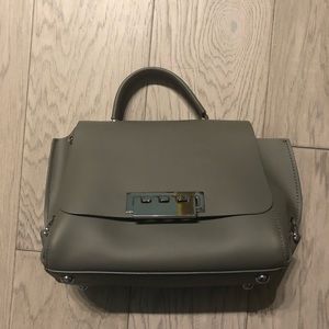 Gray Zac Posen top handle and crossbody bag